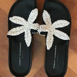 Robert Clergerie beaded sandals